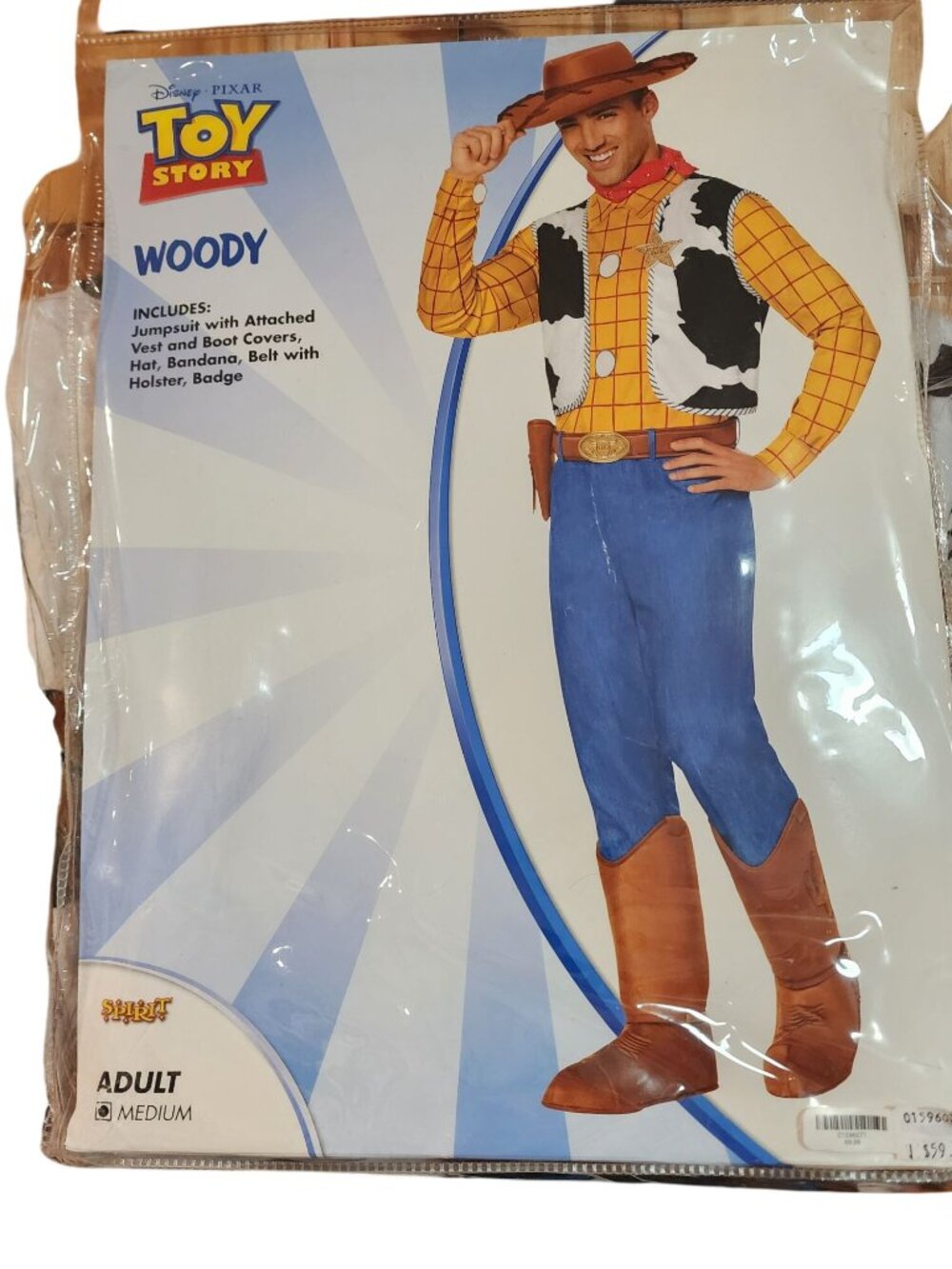 Toy Story Sherriff Woody Halloween Costume Mens Size Med **NO HAT**